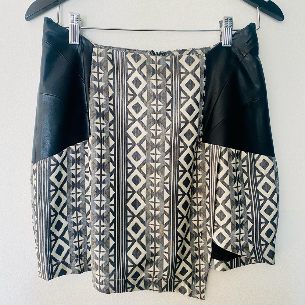 Women’s asymmetrical cut mini skirt